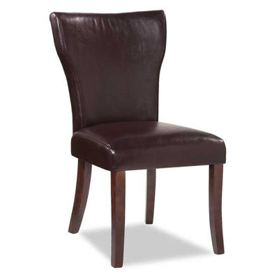 Picture of Wing Parsons Chair - Chocolate Bonded Leather