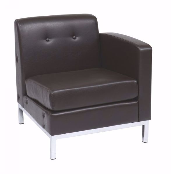 Picture of Wallstreet Espresso Arm Chair Raf *D