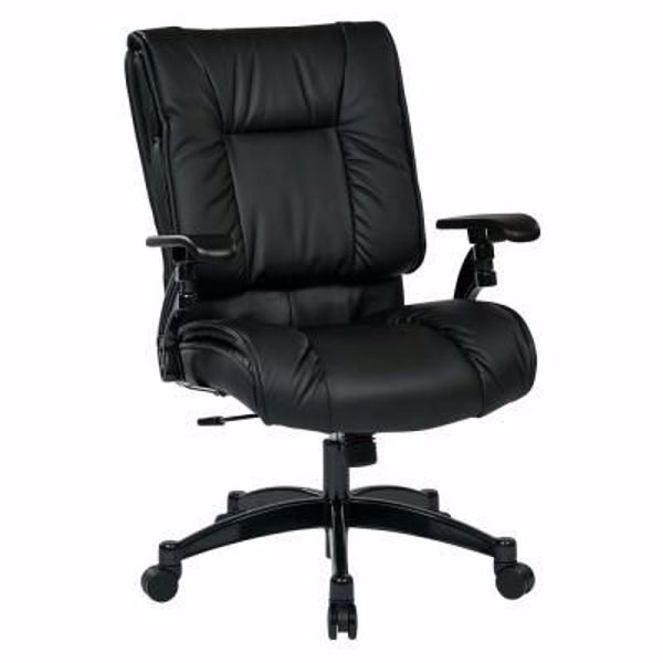 Picture of Black Bonded Leather Off Chair 9333E *D