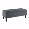 Picture of Gray Aster Fabric Storage Ottoman *D