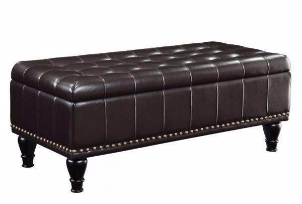 Picture of Bonded Leather Storage Ottoman *D