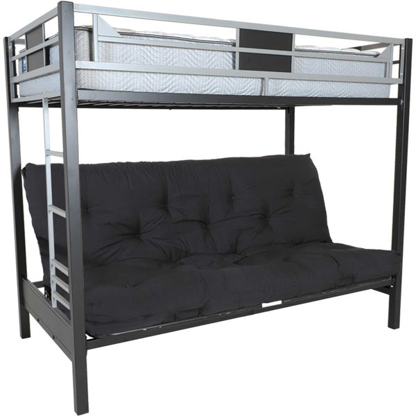 Twin Futon Bunk Bed 1005 Fb Condor, Futon Bunk Bed With Storage