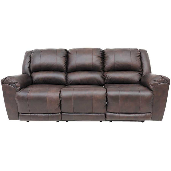 Picture of Walnut Leather Recline Sofa