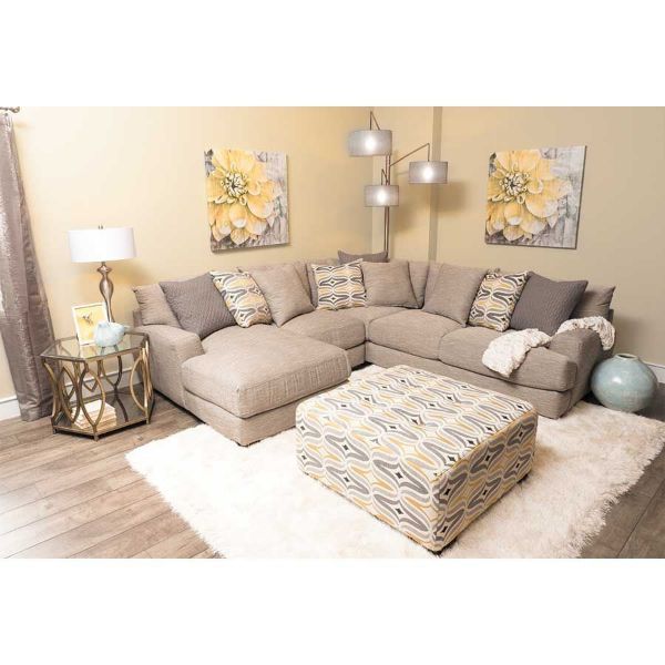 Barton 4PC Sectional With LAF Chaise | G-808LC-4PC | AFW.com