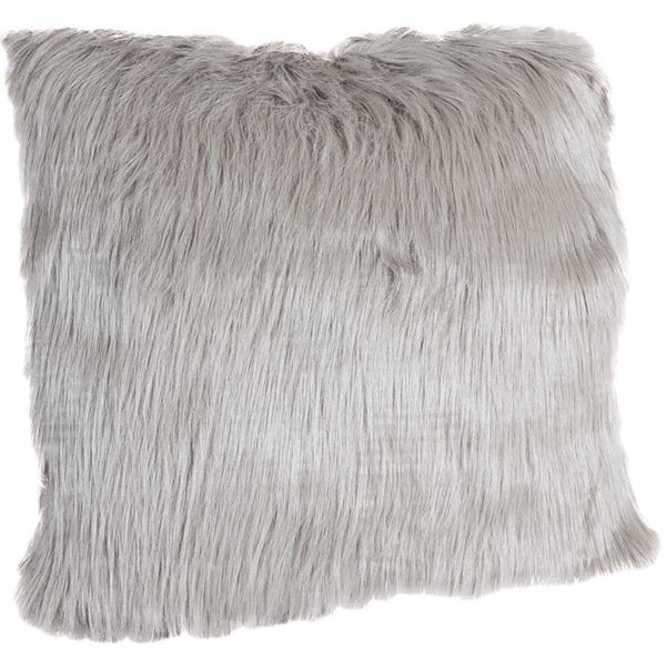 Picture of 18x18 Gray Faux Fur Pillow *P