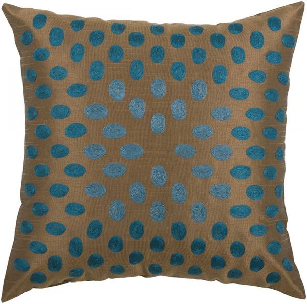 Picture of 18x18 Teal Dots Pillow *P