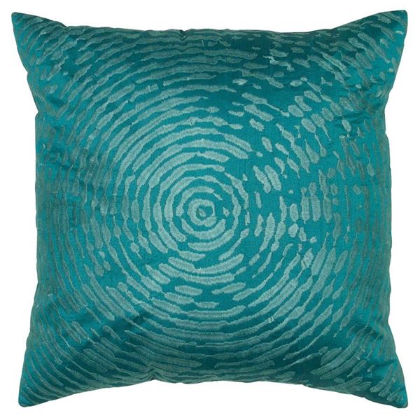 Picture of 18x18 Teal Spiral Pillow *P