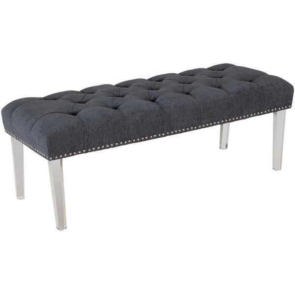 Picture of Aurora Smoke Tufted Bench
