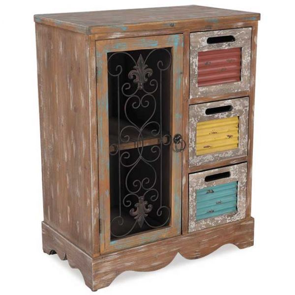 Picture of 3 Drawer 1 Door Chest