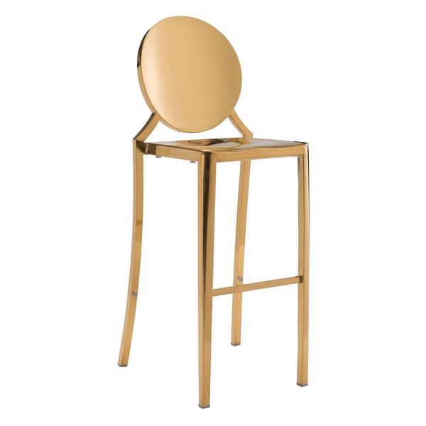 Picture of Eclispe Bar Chair, Gold,  Set of 2 *D