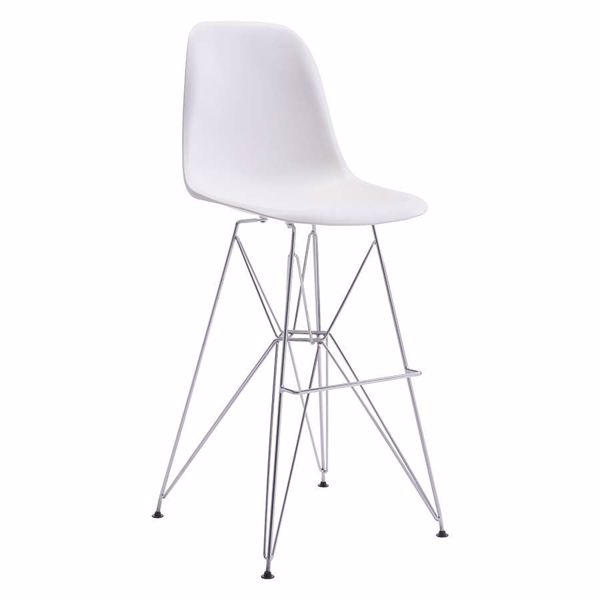 Picture of Zip Bar Chair, White *D