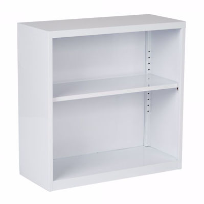 Picture of White Metal Bookcase