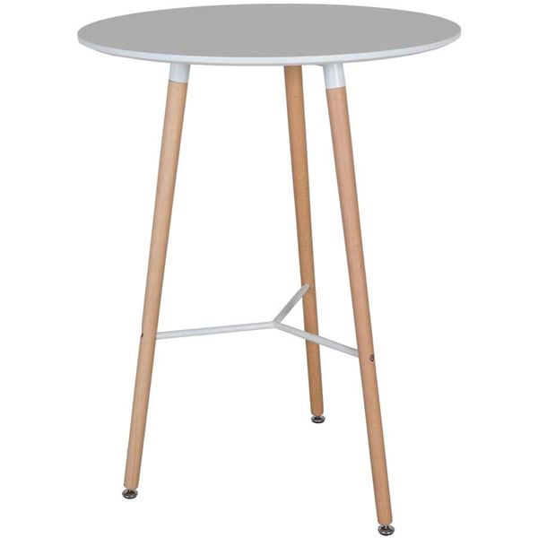 Picture of Retro 40" White Bar Table