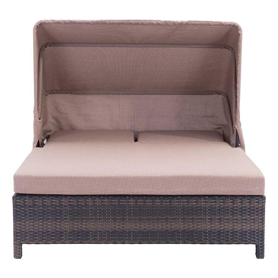 Siesta Key Double Chaise Brown 703633 | Zuo Modern Contemporary | AFW.com