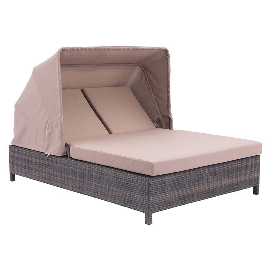 Siesta Key Double Chaise Brown 703633 | Zuo Modern Contemporary | AFW.com