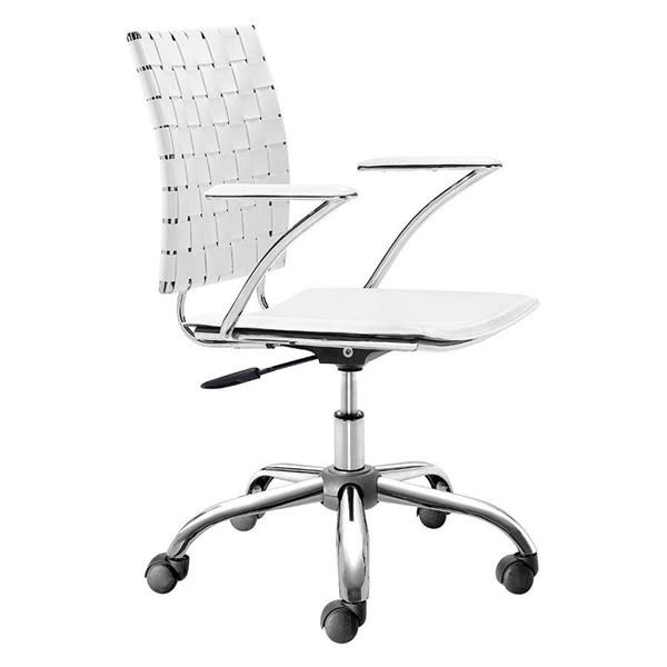 Picture of Criss Cross Office Chair White *D