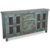Picture of Vintage 4 Door Sideboard in Washed Blue