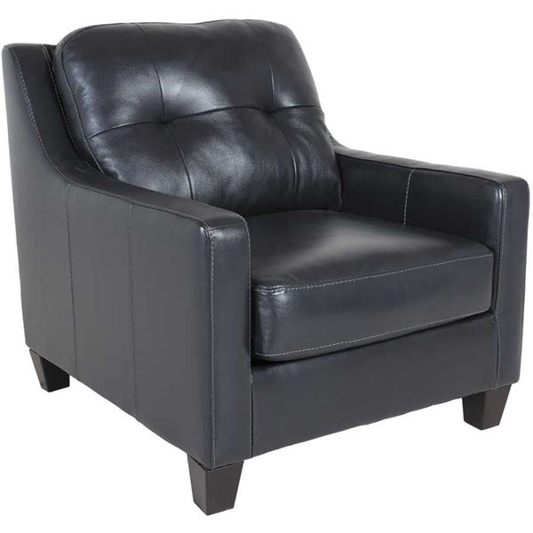 Navy Leather Chair - Ashley Furniture | AFW.com