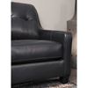 Picture of Navy Leather Loveseat