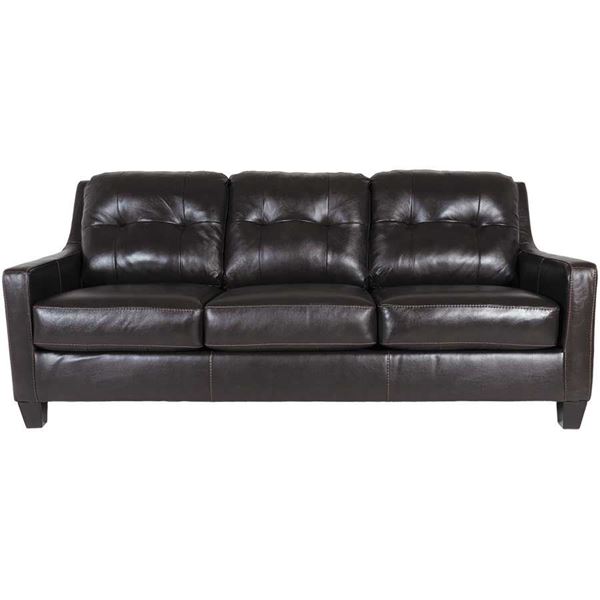 Mahogany Leather Sofa 0K3-591S | Ashley Furniture | AFW.com