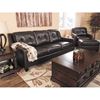 Picture of Mahogany Leather Ottoman