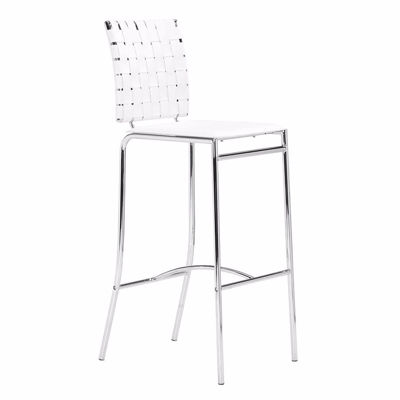 Picture of Criss Cross Barstool, White - Set of 2 *D