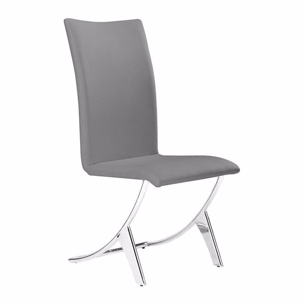 Picture of Delfin Dining Chair, Gray - Set of 2 *D