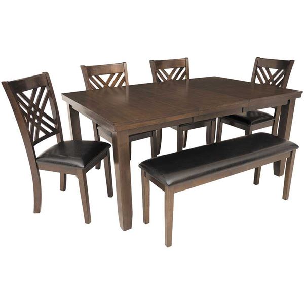 Picture of Fresno Complete Butterfly Leaf 6 Piece Dining Set