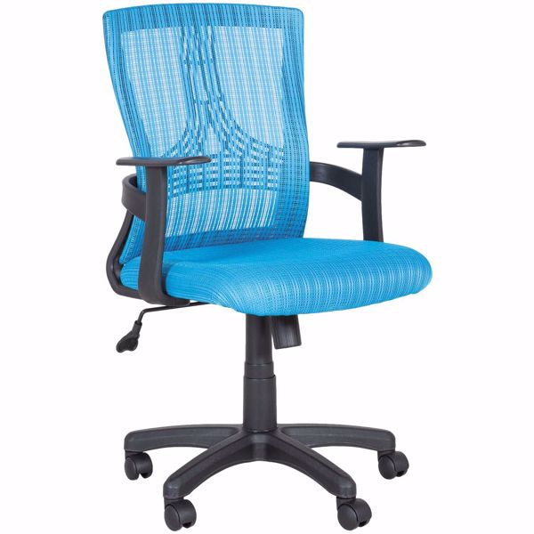 Picture of Blue Mesh/Fabric Office Chair 1537-BL