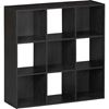 Picture of SystemBuild Black Nine Cube Storage Bookshelf