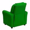 Picture of Contemporary Green Vinyl Kids Recliner *D