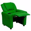 Picture of Contemporary Green Vinyl Kids Recliner *D