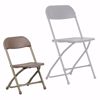 Picture of Kids Brown Plastic Folding Chair *D