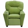 Picture of Contemporary Avocado Microfiber Kids Recliner *D