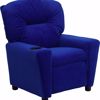 Picture of Contemporary Blue Microfiber Kids Recliner *D