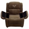 Picture of Personalized Deluxe Brown Kids Recliner *D