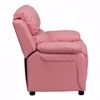 Picture of Personalized Deluxe Pink Vinyl Kids Recliner *D