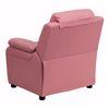 Picture of Personalized Deluxe Pink Vinyl Kids Recliner *D