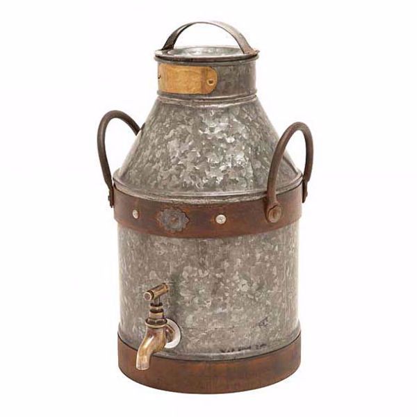 Picture of Galvanized Metal Milk Can