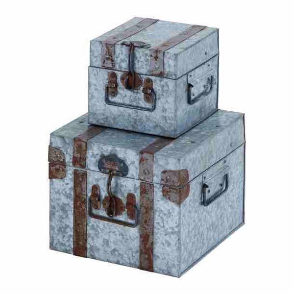 Picture of Galvanized Storage Boxes (Set of 2)