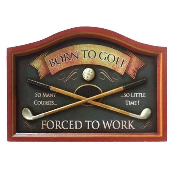 Picture of WOOD GOLF SIGN 