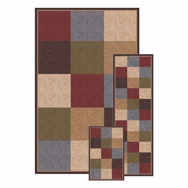 Picture of Fifteen Blocks 3 Pc Rug Set *D