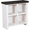 Picture of Rustic Bookcase, White and Dark Chocolate