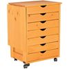 Picture of Drop Leaf 7 Drawer Roll Cart