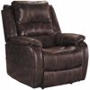 Picture of Barling Walnut Power Recliner with Adjustable Headrest and Power Lumbar Support