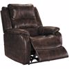 Picture of Barling Walnut Power Recliner with Adjustable Headrest and Power Lumbar Support