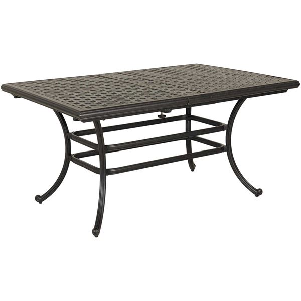 Picture of Cast Aluminum Rectangular Extension Patio Table