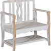 Picture of Small White Farmhouse Bench