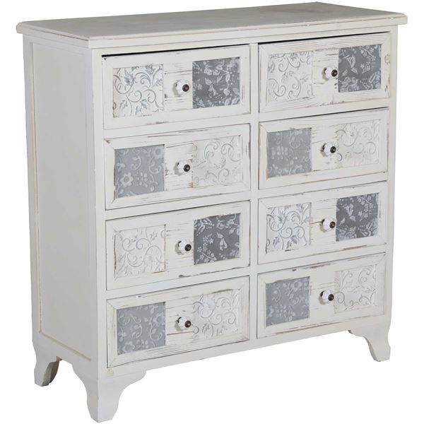 Picture of Stamped Insert 8-Drawer Chest