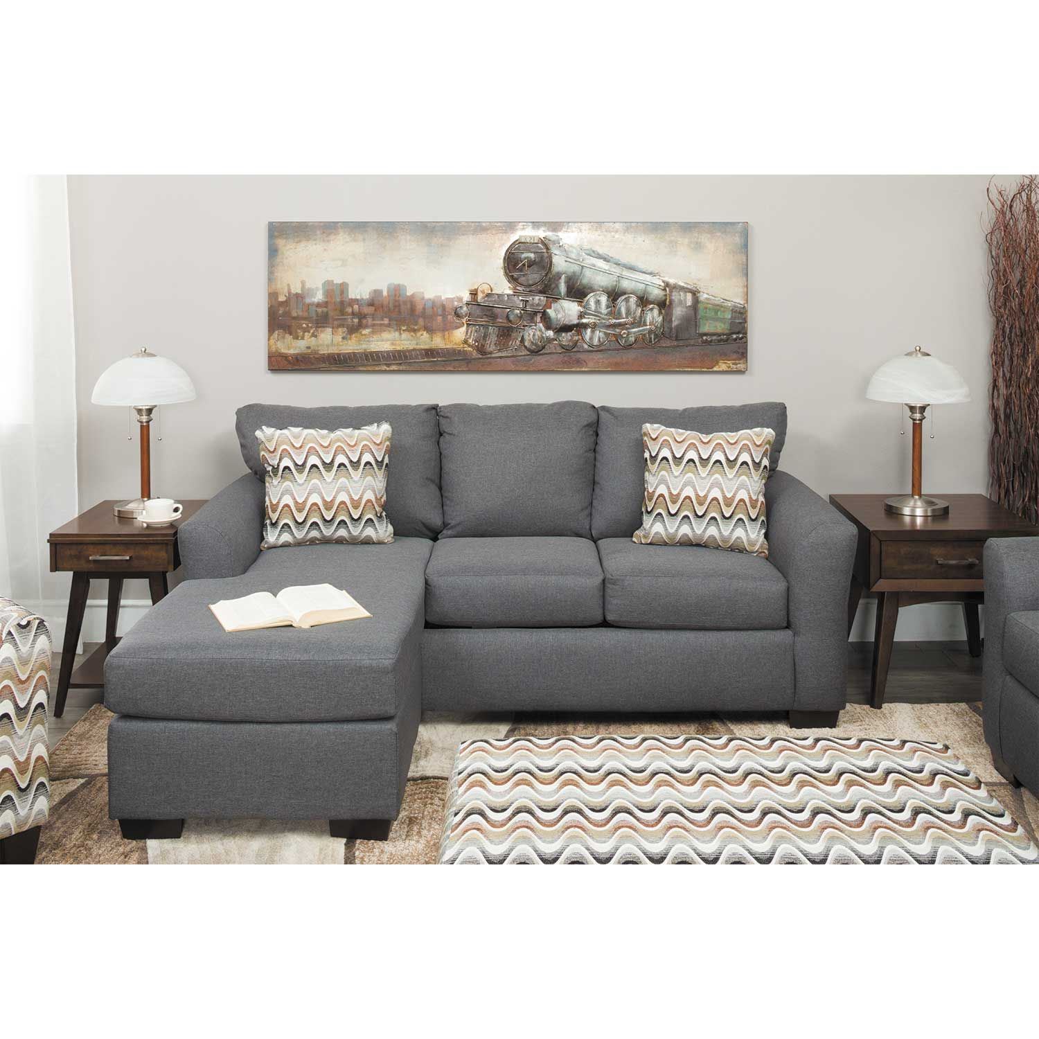 0056786 0056786 Ryleigh Grey Sofa With Chaise  